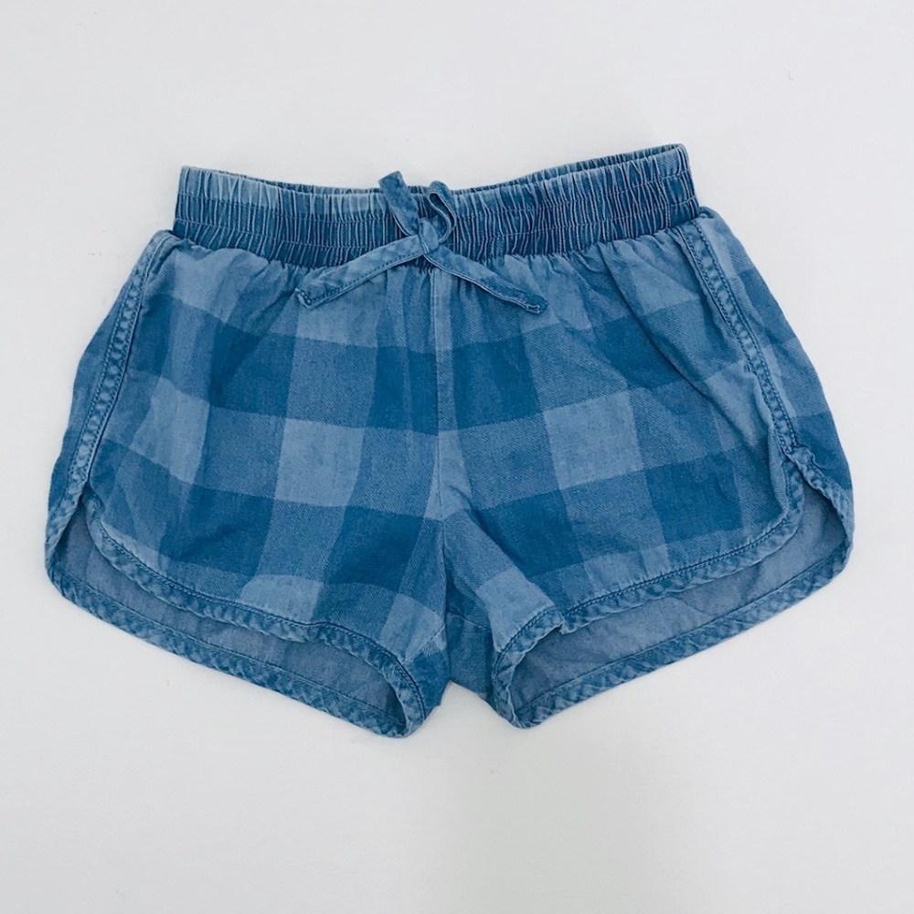 Girl's SPLENDID Blue Checkerboard Shorts